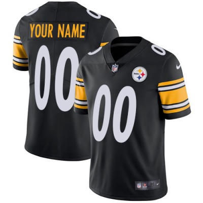 Nike Pittsburgh Steelers Customized Black Team Color Stitched Vapor Untouchable Limited Men's NFL Jersey